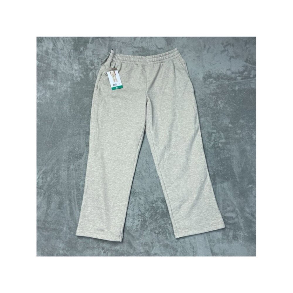 NWT Mondetta Women's XL Fleece Lined Sweatpants Beige G1995
